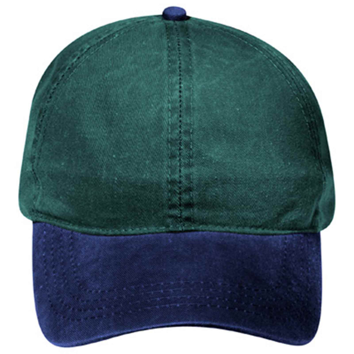 OTTO CAP 4 Panel Ponytail Cap OTTO 69-382 Otto Cap 0417 - Nvy/Dk.Grn OSFM - Adult