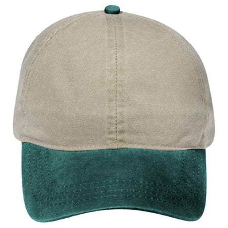 OTTO CAP 4 Panel Ponytail Cap OTTO 69-382 Otto Cap 1732 - Dk.Grn/Kha OSFM - Adult