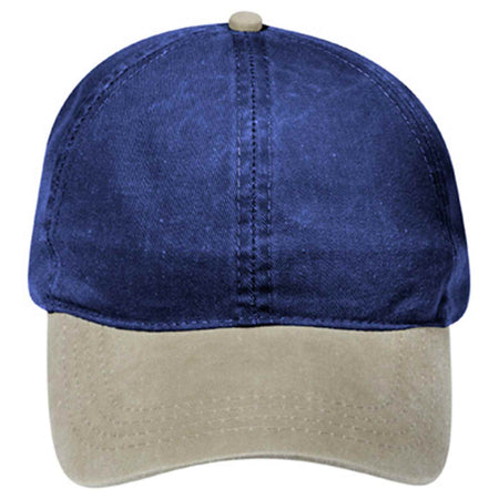 OTTO CAP 4 Panel Ponytail Cap OTTO 69-382 Otto Cap 3204 - Kha/Nvy OSFM - Adult