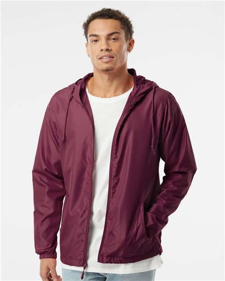 Independent Trading Co. Men's Lightweight Windbreaker Full-Zip Jacket - Independent Trading Co. EXP54LWZ