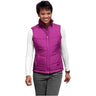 Ladies Puffy Vest Joe's USA Bright Berry/Bermuda Purple X-Small