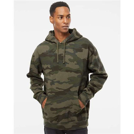 Independent Trading Co. Heavyweight Hooded Sweatshirt - Forest Camo - Independent Trading Co. IND4000 Independent Trading Co. Forest Camo XS