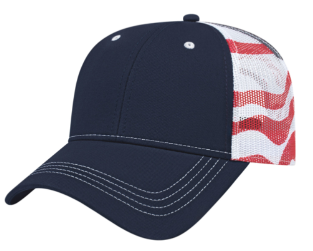 Cap America Flag Trucker Mesh Back Cap - Cap America i2011