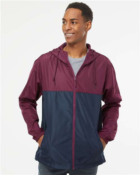 Independent Trading Co. EXP54LWZ Men's Lightweight Windbreaker Full-Zip Jacket | Wholesale Windbreaker