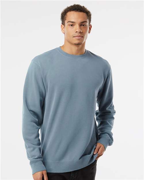 Independent Trading Co. PRM3500 Unisex Midweight Pigment-Dyed Crewneck Sweatshirt | Wholesale Pigment-Dyed Crewneck