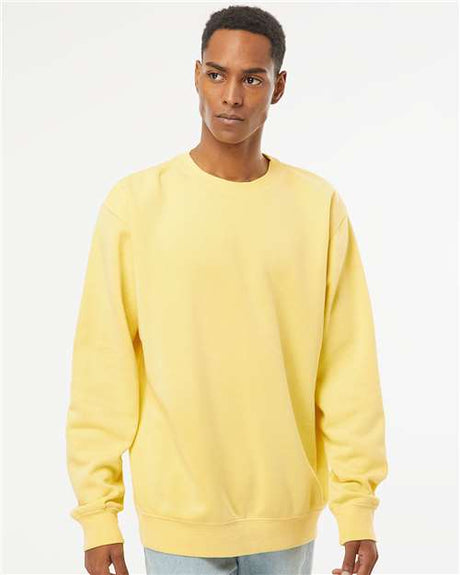 Independent Trading Co. PRM3500 Unisex Midweight Pigment-Dyed Crewneck Sweatshirt | Wholesale Pigment-Dyed Crewneck
