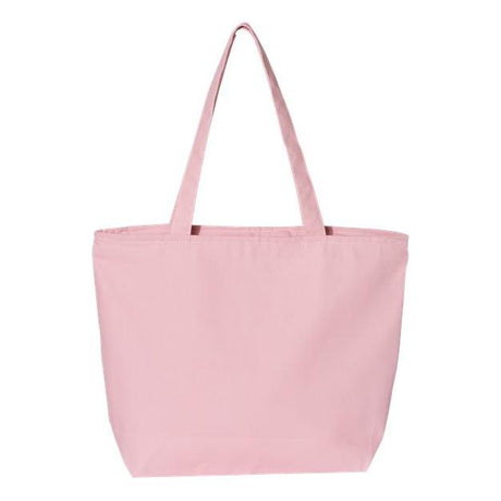 Q-Tees 25L Zippered Tote - Q-Tees Q611 Q-Tees Light Pink One Size