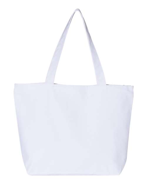 Q-Tees 25L Zippered Tote - Q-Tees Q611 Q-Tees