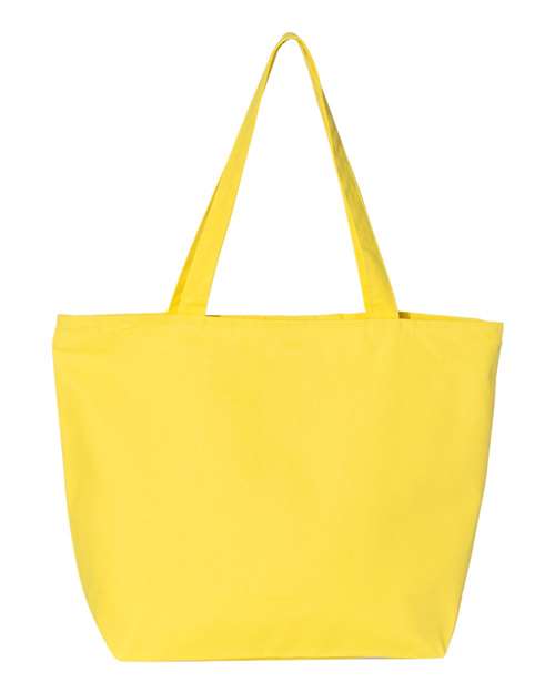 Q-Tees 25L Zippered Tote - Q-Tees Q611 Q-Tees Yellow One Size