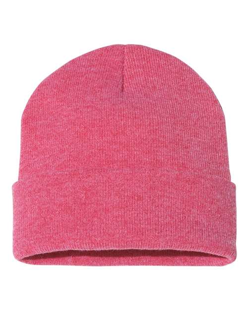 Sportsman 12" Solid Cuffed Beanie - Sportsman SP12 Sportsman Heather Red One Size