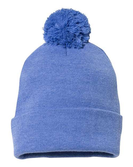 Sportsman 12" Pom-Pom Cuffed Beanie - Sportsman SP15 Sportsman Heather Royal One Size