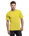 Bayside Unisex USA-Made Pocket T-Shirt - Yellow - Bayside 7100
