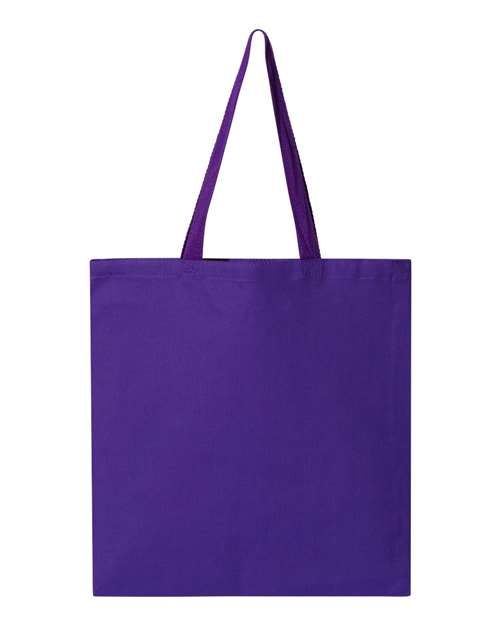 Q-Tees Promotional Tote - Q-Tees Q800 Q-Tees Purple One Size