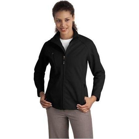 Ladies Textured Soft Shell Jacket Joe's USA Black Small