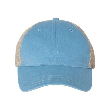 Richardson Garment-Washed Trucker Cap - Richardson 111 Richardson Columbia Blue/ Khaki Adjustable