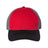 Richardson Garment-Washed Trucker Cap - Richardson 111 Richardson Red/ Charcoal/ Black Adjustable
