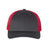 Richardson Low Pro Trucker Cap - Richardson 115 Caps Richardson Charcoal/ Red M/L