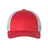 Heather Red White Cap