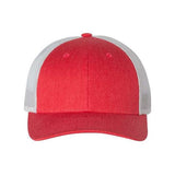 Heather Red White Cap