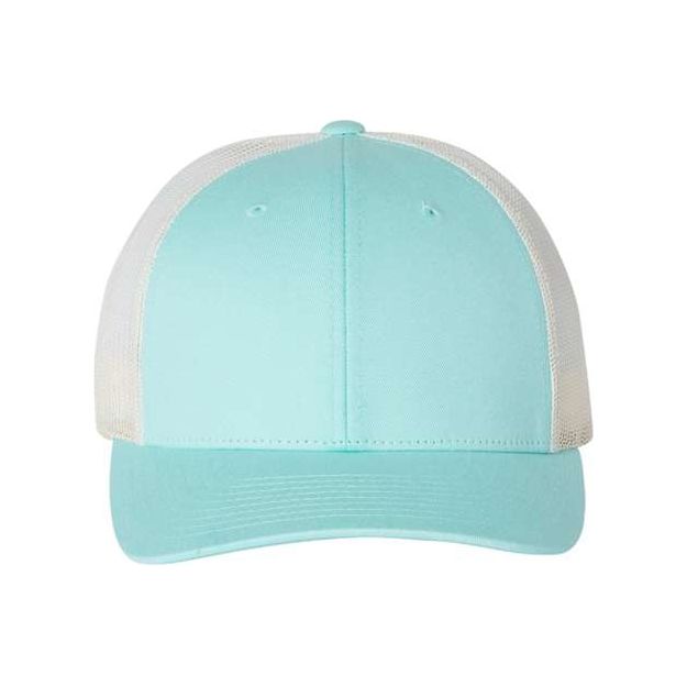Richardson Low Pro Trucker Cap - Richardson 115 Caps Richardson Aruba Blue/ Birch M/L