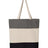 Q-Tees 11L Tri-Color Tote - Q-Tees Q125900 Q-Tees Black/ Natural/ Light Grey One Size