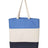 Q-Tees 11L Tri-Color Tote - Q-Tees Q125900 Q-Tees Navy/ Natural/ Carolina Blue One Size