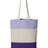 Q-Tees 11L Tri-Color Tote - Q-Tees Q125900 Q-Tees Purple/ Natural/ Lavender One Size