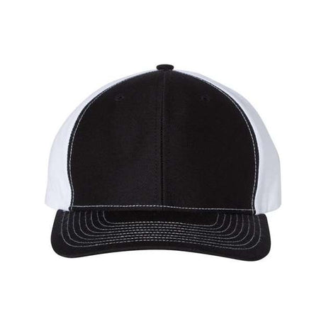 Richardson Twill Back Trucker Cap - Richardson 312 Richardson Black/ White Adjustable