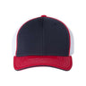 Richardson Pulse Sportmesh R-Flex Cap - Richardson 172 Richardson Navy/ White/ Red Tri S/M