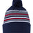 Sportsman 12" Striped Pom-Pom Cuffed Beanie - Sportsman SP60 Sportsman Navy/ White/ Grey/ Red One Size