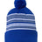 Sportsman 12" Striped Pom-Pom Cuffed Beanie - Sportsman SP60 Sportsman Royal/ White/ Grey One Size