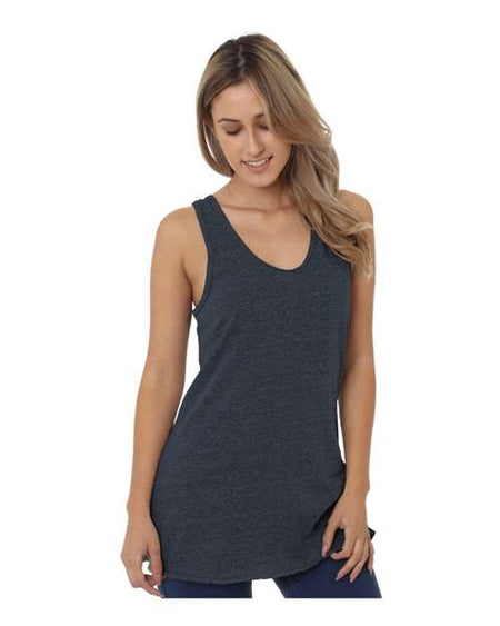 Bayside Women's USA-Made Triblend Tank Top - Bayside 5820 Bayside Tri Charcoal XS