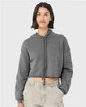 Bella + Canvas 7502 Women's Crop Fleece Hoodie Sweatshirt