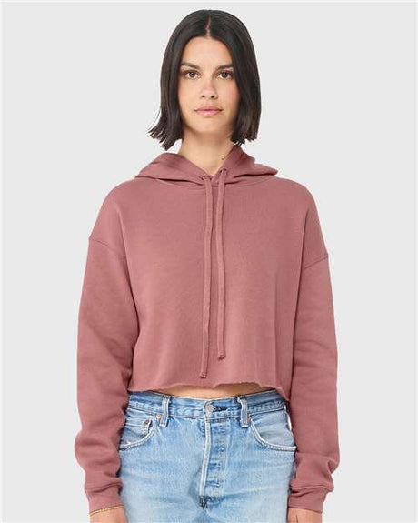 Bella + Canvas 7502 Women's Crop Fleece Hoodie Sweatshirt