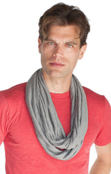 Royal Apparel 73000 Unisex Viscose Bamboo Organic Cotton Infinity Scarf - Cloudburst