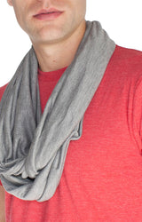 Royal Apparel 73000 Unisex Viscose Bamboo Organic Cotton Infinity Scarf - Cloudburst