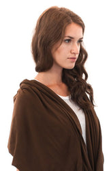 Royal Apparel 73000 Unisex Viscose Bamboo Organic Cotton Infinity Scarf - Cocoa