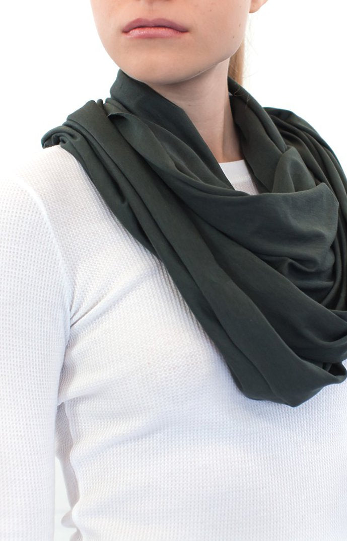 Royal Apparel 73000 Unisex Viscose Bamboo Organic Cotton Infinity Scarf - Pewter