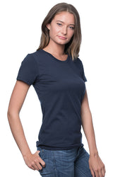 Royal Apparel 73001 Women's Viscose Bamboo Organic Cotton Tee - Midnight