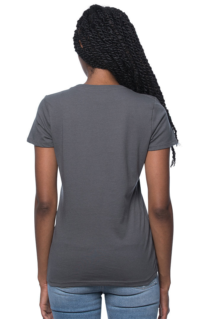 Royal Apparel 73001 Women's Viscose Bamboo Organic Cotton Tee - Pewter