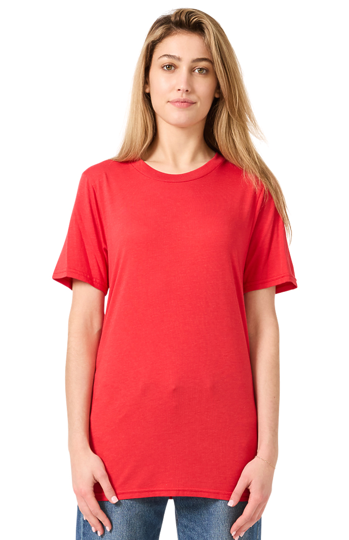 Royal Apparel 73051 Unisex Viscose Bamboo Organic Cotton Tee - Apple Red