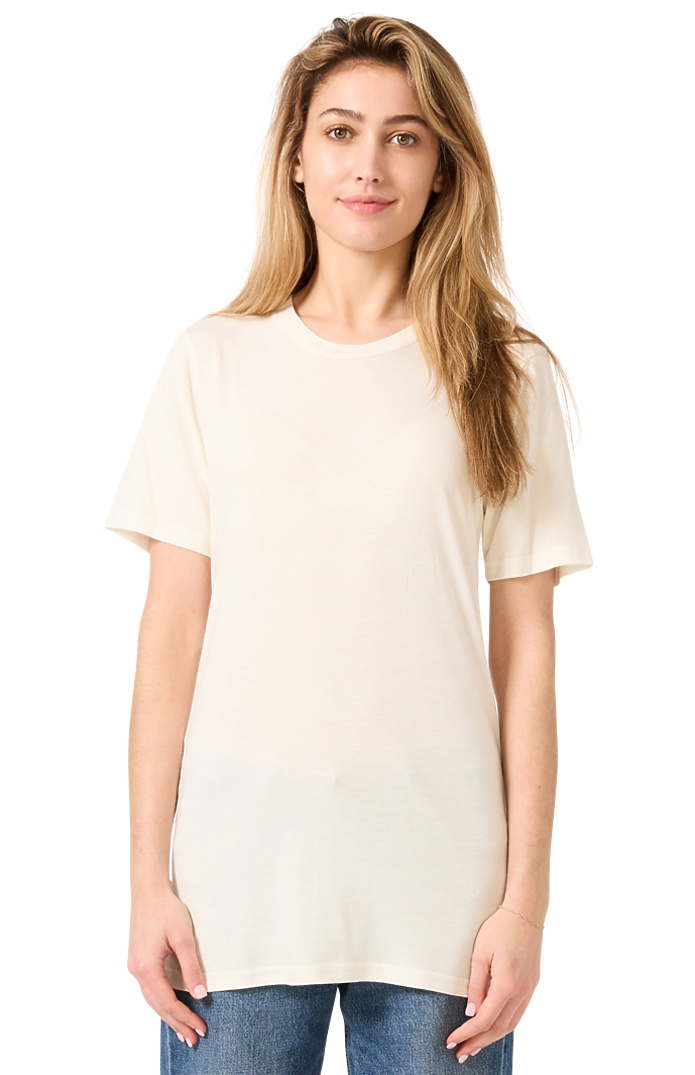Royal Apparel 73051 Unisex Viscose Bamboo Organic Cotton Tee - Canvas