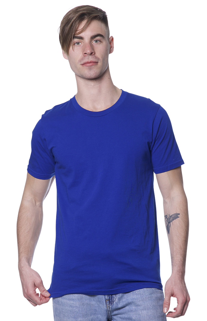 Royal Apparel 73051 Unisex Viscose Bamboo Organic Cotton Tee - Sapphire