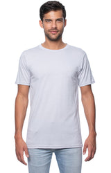 Royal Apparel 73051 Unisex Viscose Bamboo Organic Cotton Tee - Silver