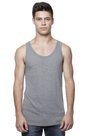 Royal Apparel 73058 Unisex Viscose Bamboo Organic Cotton Tank Top - Cloudburst