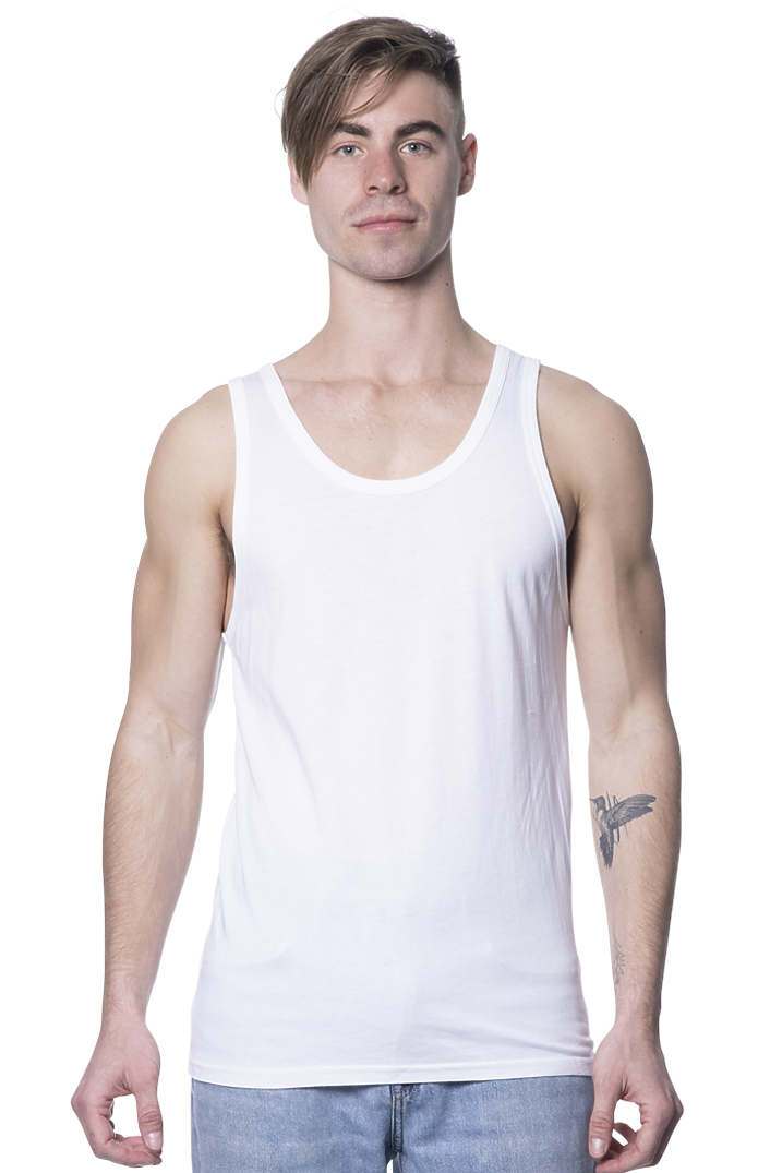 Royal Apparel 73058 Unisex Viscose Bamboo Organic Cotton Tank Top - Frost