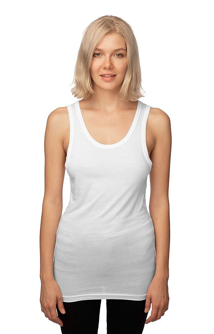 Royal Apparel 73058 Unisex Viscose Bamboo Organic Cotton Tank Top - Frost