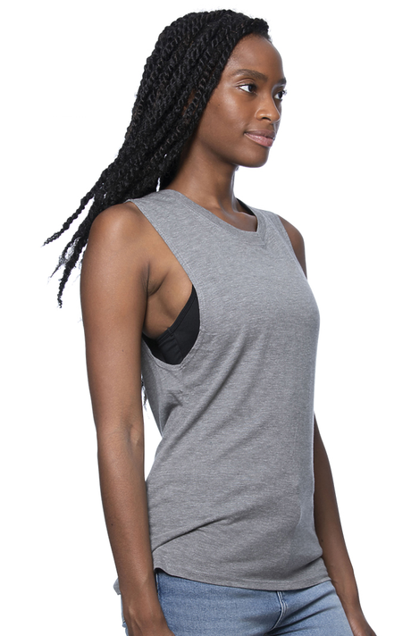 Royal Apparel 73126 Women's Viscose Bamboo Organic Cotton Muscle - Cloudburst