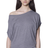 Royal Apparel 73635 Women's Viscose Bamboo Organic Cotton Poncho - Cloudburst