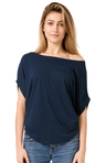 Royal Apparel 73635 Women's Viscose Bamboo Organic Cotton Poncho - Midnight